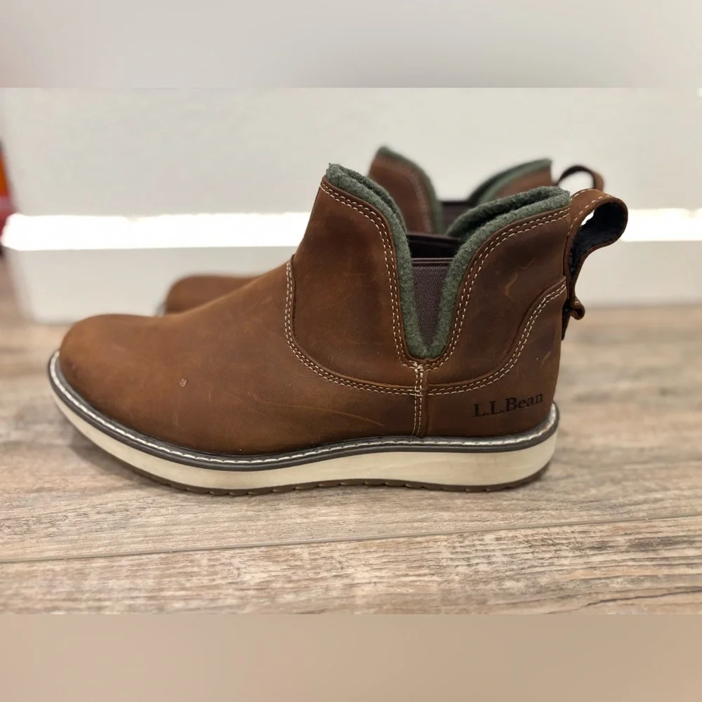 L.L. Bean Stonington Boot Plain Toe Pull On Women's Size 9